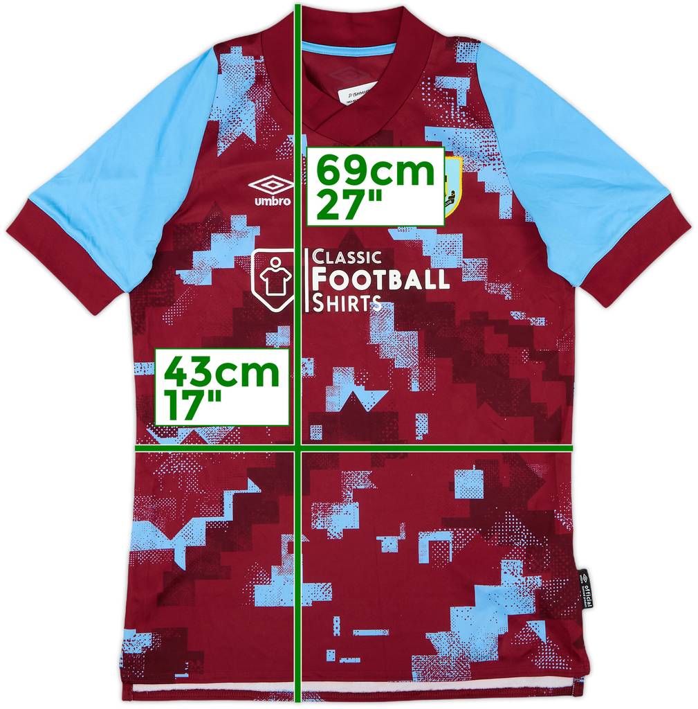 2022-23 Burnley Home Shirt - 10/10 - (XL.Boys)