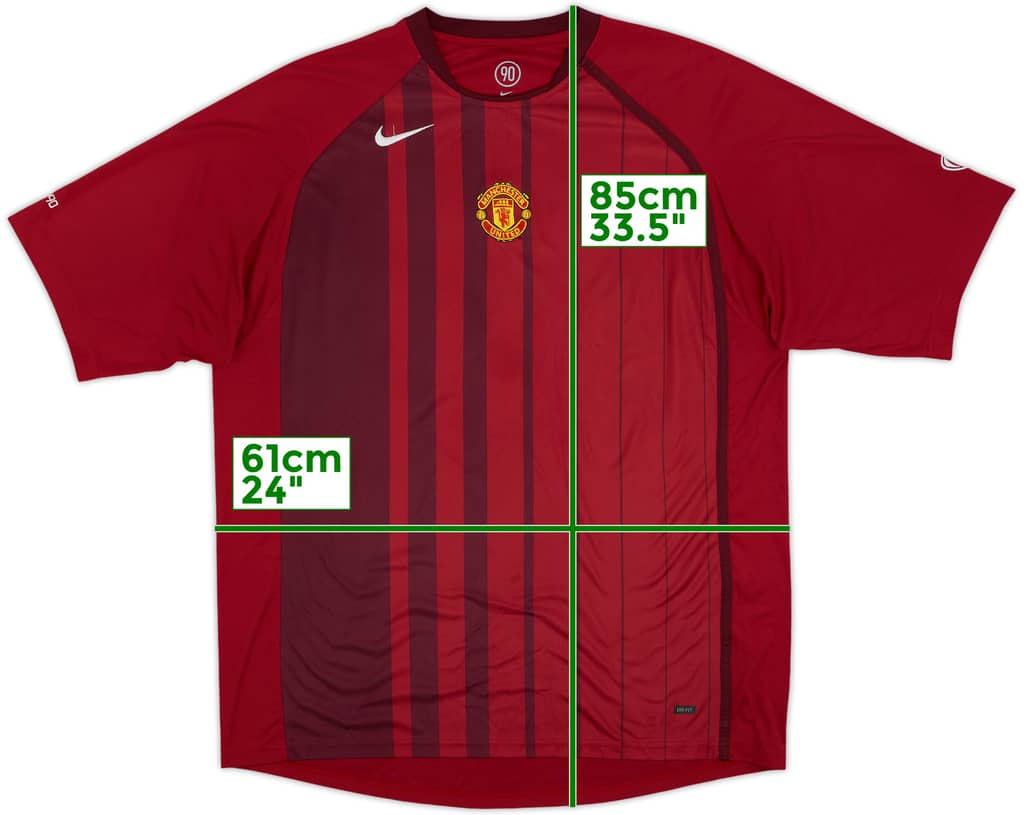 2004-05 Manchester United Nike Training Shirt - 8/10 - (XL)