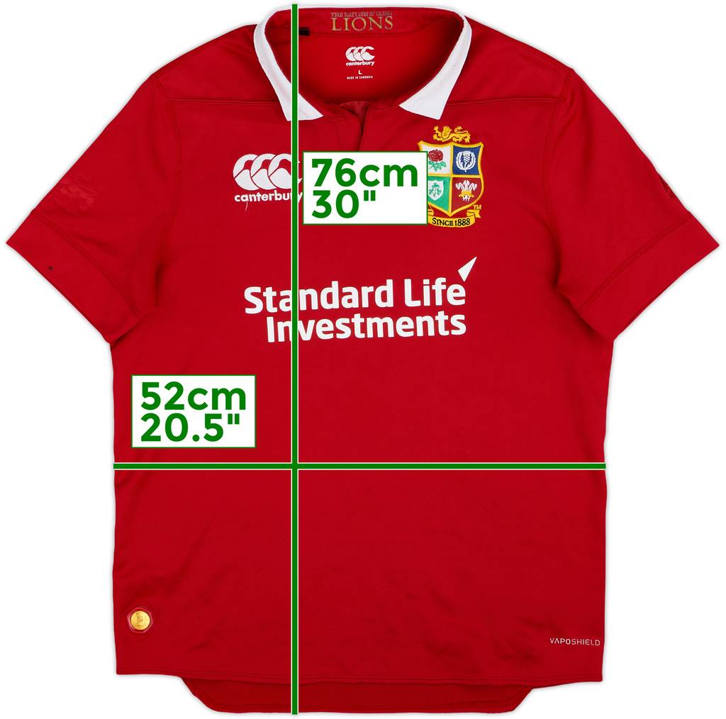 2017 British & Irish Lions Rugby Home Shirt - 7/10 - (L)