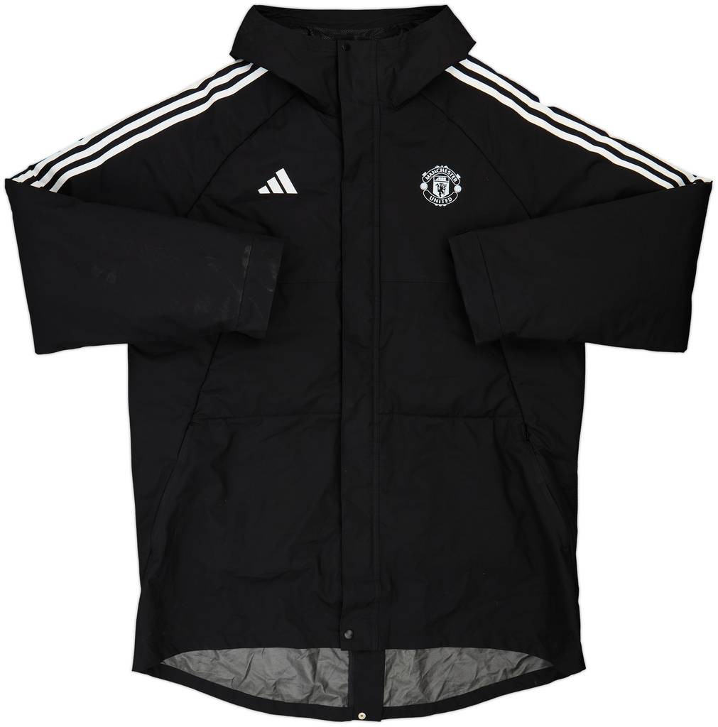2023-24 Manchester United adidas Padded Bench Coat - 8/10 - (XL)