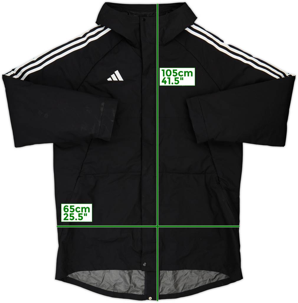 2023-24 Manchester United adidas Padded Bench Coat - 8/10 - (XL)