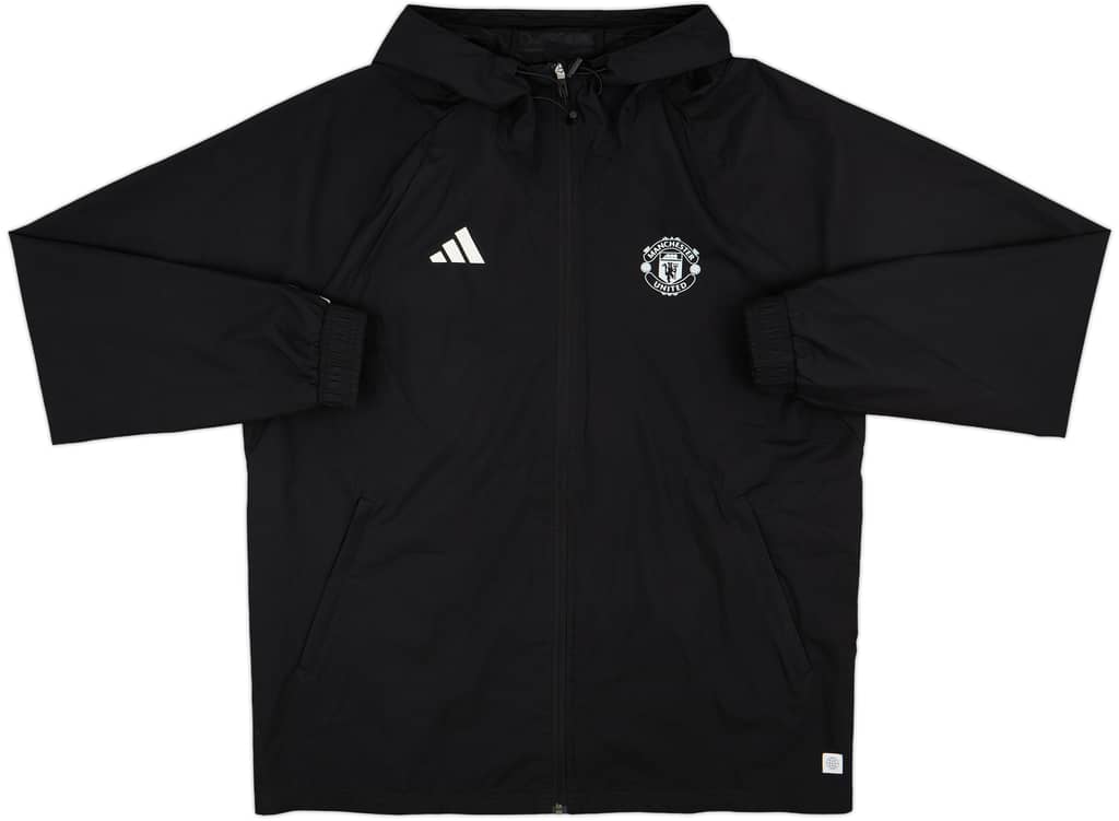 2022-23 Manchester United adidas Hooded Rain Jacket - 9/10 - (L)