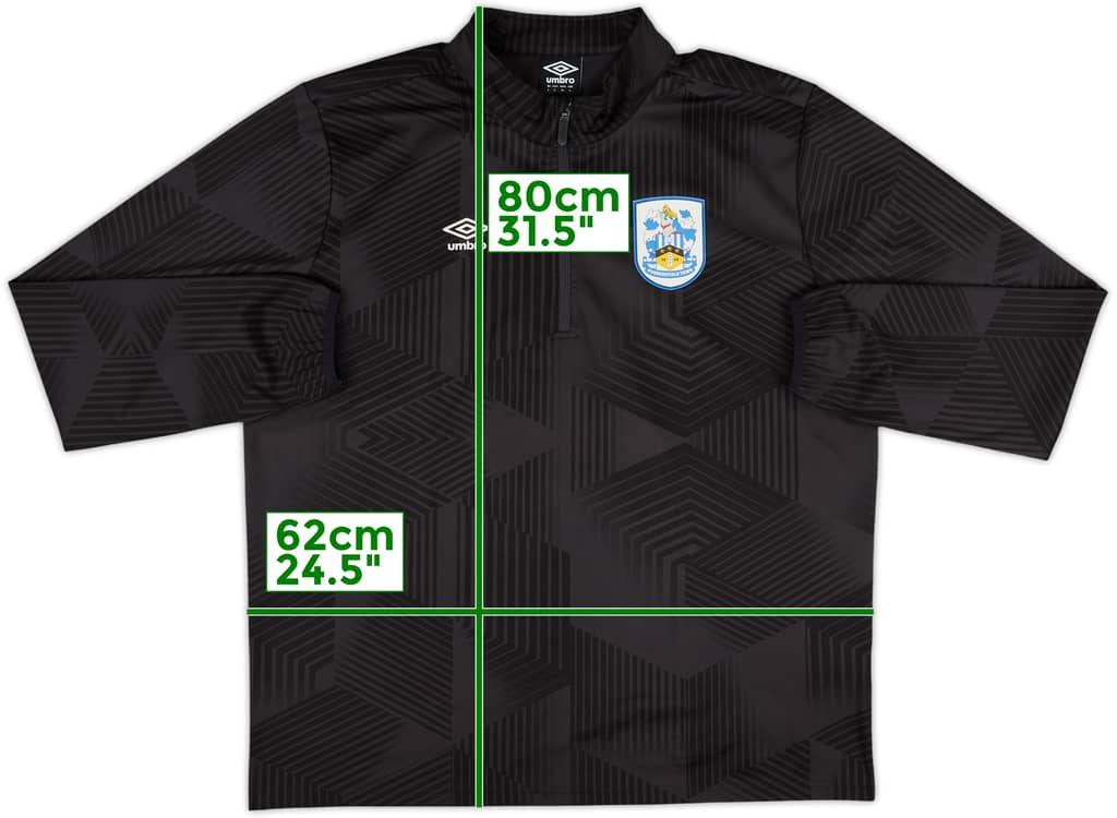 2018-19 Huddersfield Umbro 1/4 Zip Drill Top - 9/10 - (L)