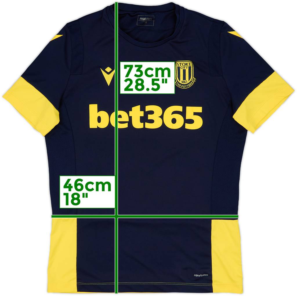 2020-21 Stoke City Macron Training Shirt - 9/10 - (M)