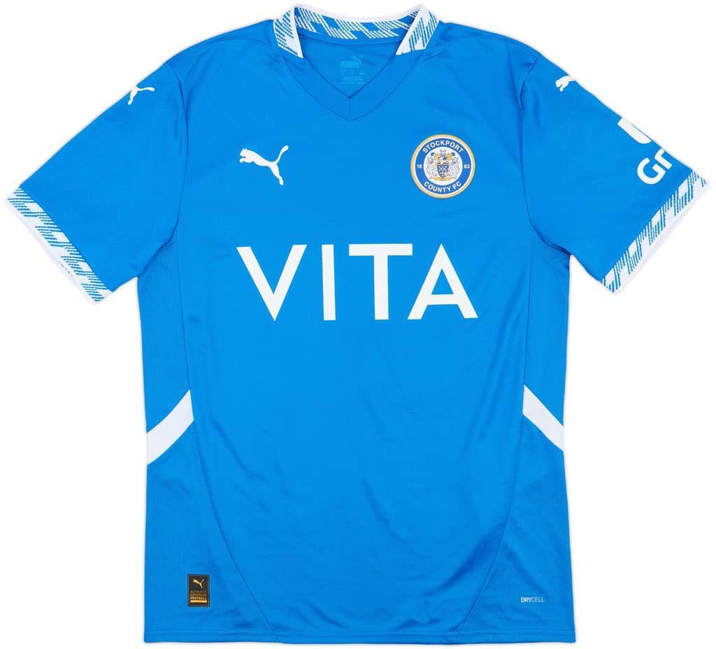 2024-25 Stockport County Home Shirt - 9/10 - (S)