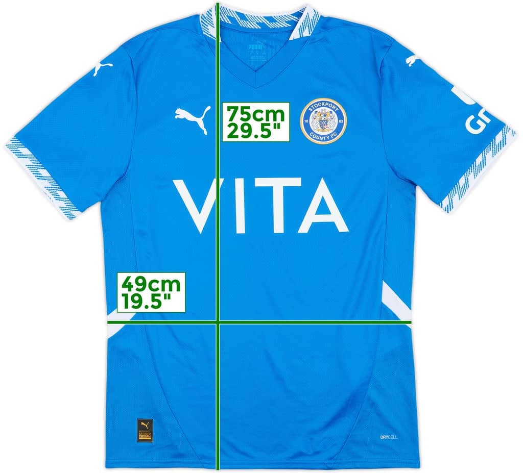 2024-25 Stockport County Home Shirt - 9/10 - (S)