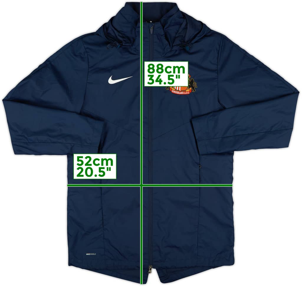 2020-21 Sunderland Nike Hooded Rain Jacket - 9/10 - (M)