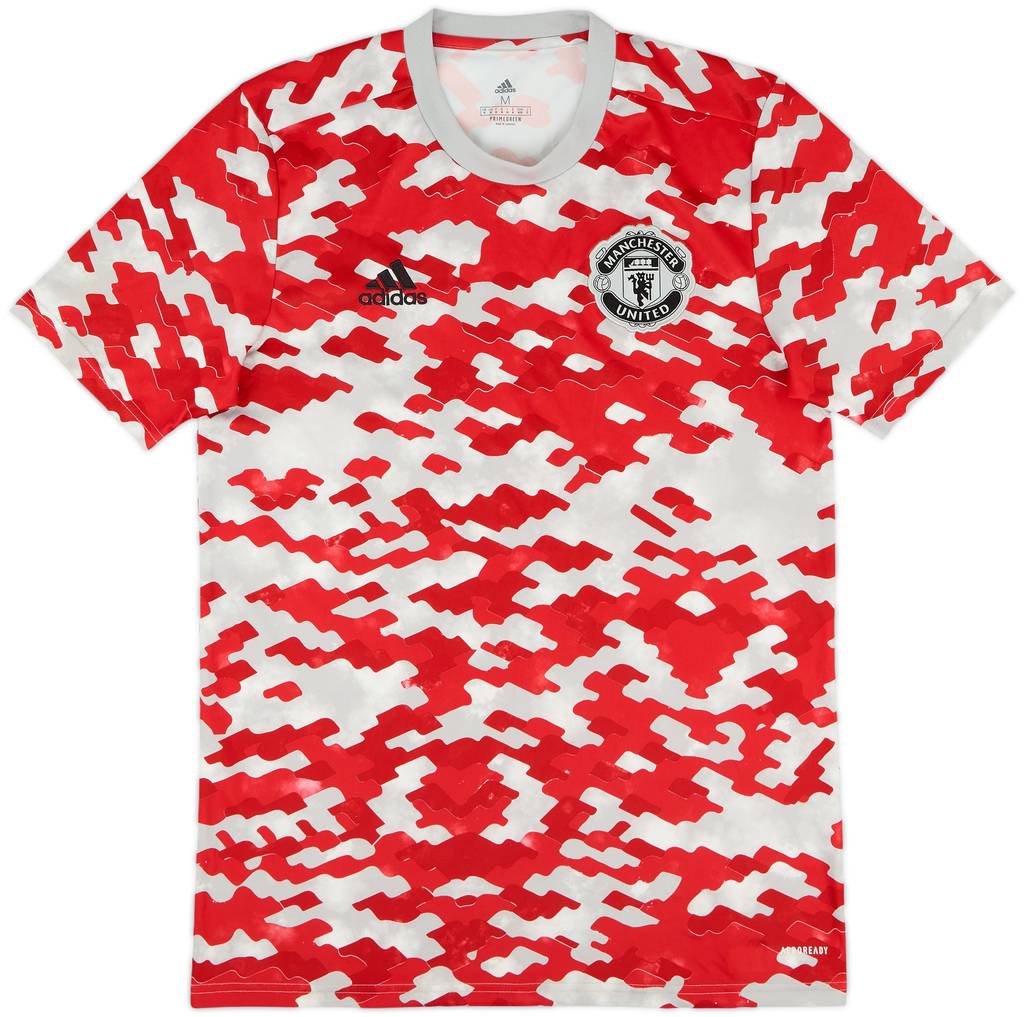 2021-22 Manchester United adidas Training Shirt - 9/10 - (M)