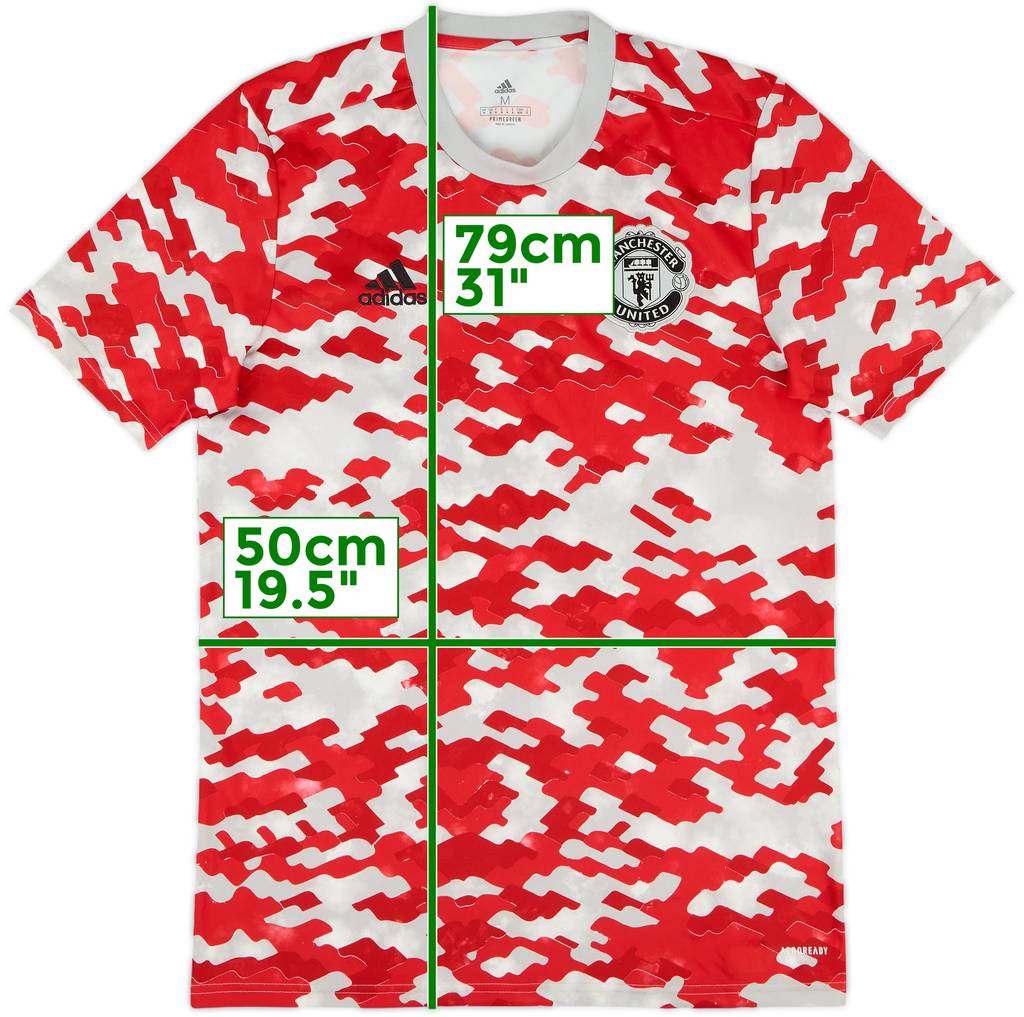 2021-22 Manchester United adidas Training Shirt - 9/10 - (M)