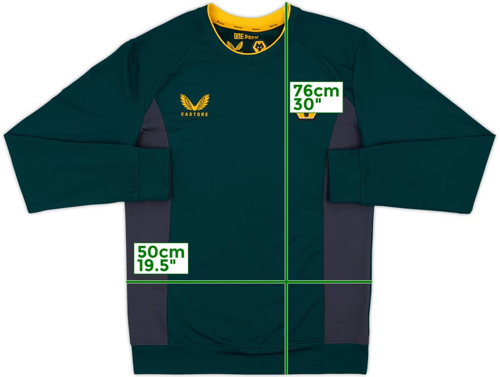 2021-22 Wolves Castore Training Sweat Top - 8/10 - (M)
