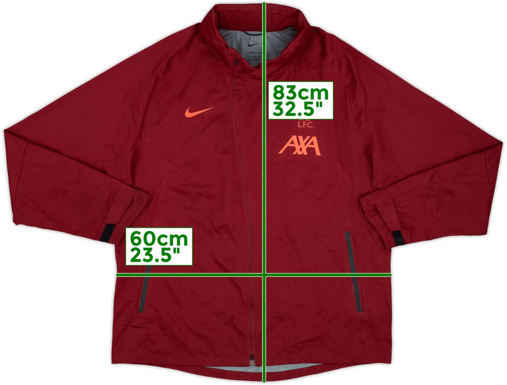 2021-22 Liverpool Nike Hooded Rain Jacket - 8/10 - (XL)