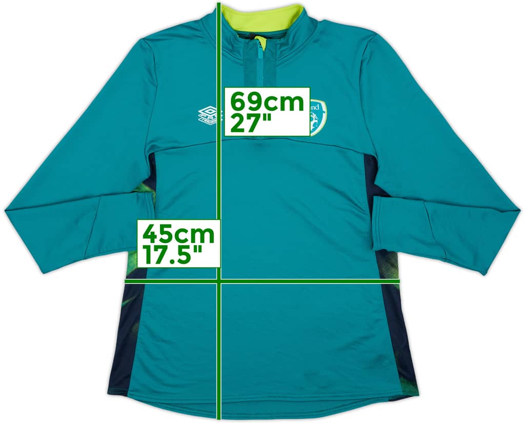 2022-23 Ireland Umbro 1/4 Zip Drill Top - 10/10 - (Women's M)
