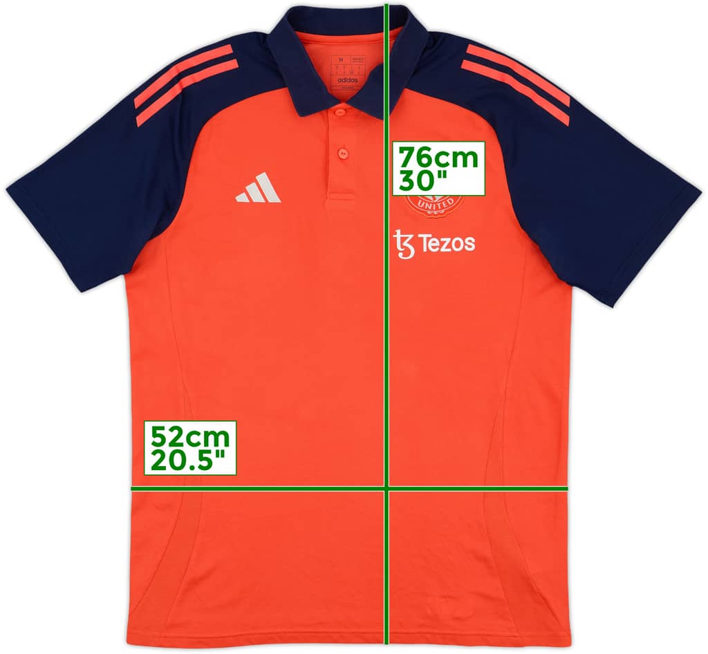 2024-25 Manchester United adidas Polo Shirt - 9/10 - (M)