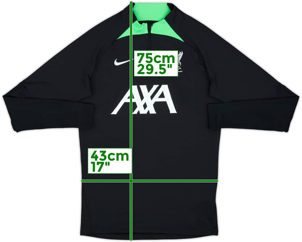 2023-24 Liverpool Nike 1/4 Zip Drill Top - 9/10 - (S)
