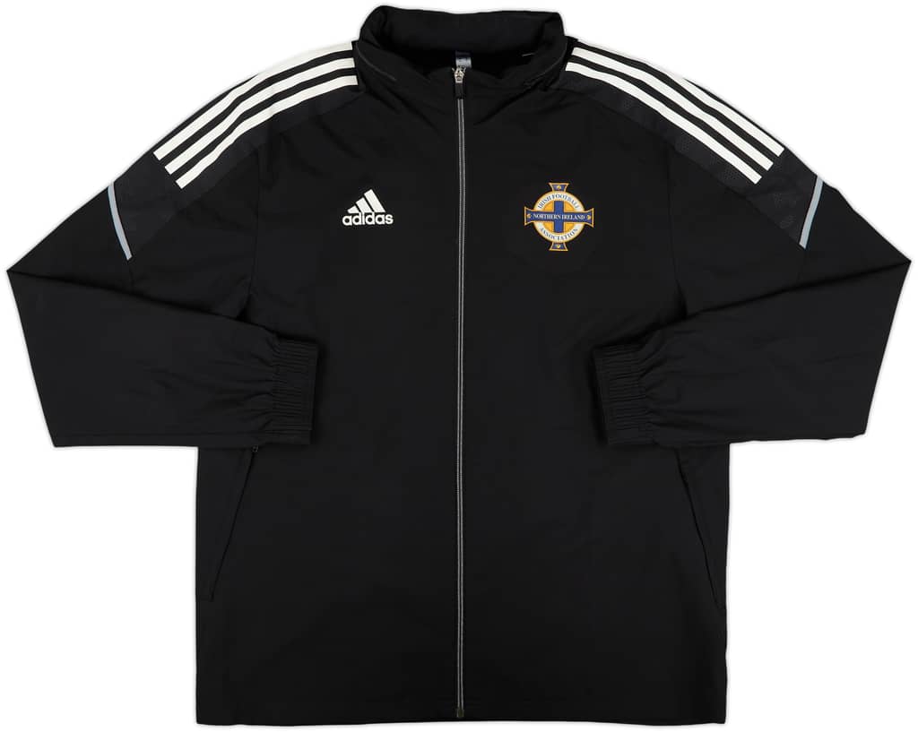 2021-22 Northern Ireland adidas Hooded Rain Jacket - 8/10 - (M)