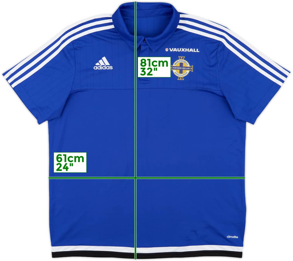 2016-17 Northern Ireland adidas Polo Shirt - 9/10 - (XL)