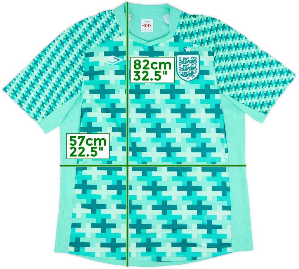 2011-12 England GK S/S Shirt - 8/10 - (XL)