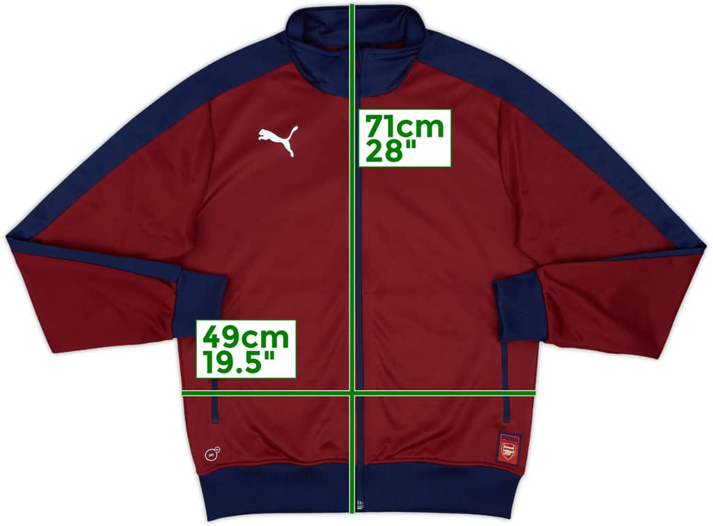 2017-18 Arsenal Puma Track Jacket - 8/10 - (M)