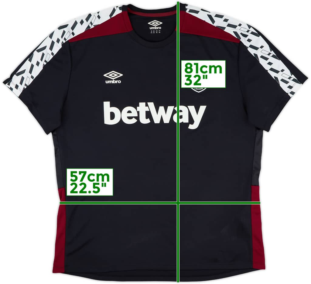 2019-20 West Ham Umbro Training Shirt - 10/10 - (XXL)