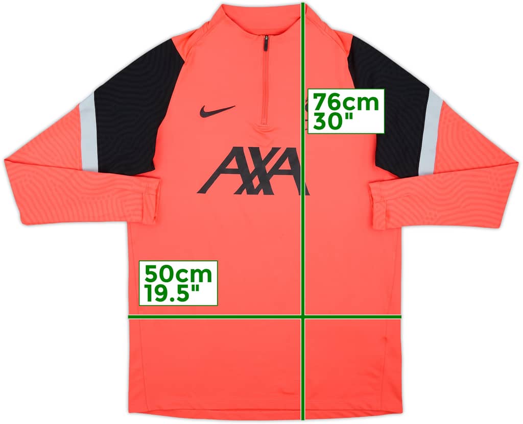 2020-21 Liverpool Nike 1/4 Zip Drill Top - 8/10 - (M)