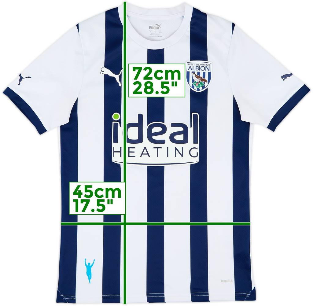 2023-23 West Brom Home Shirt - 8/10 - (S)