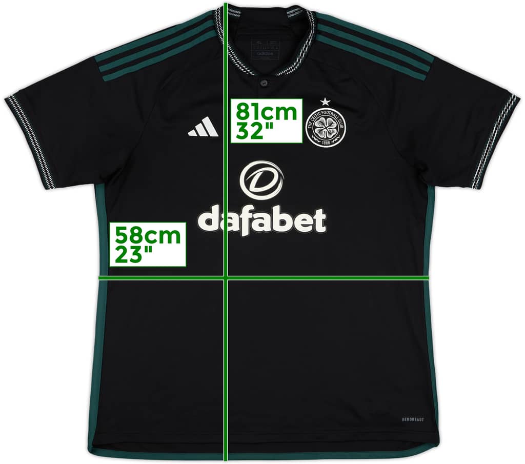 2023-24 Celtic Away Shirt - 9/10 - (XL)