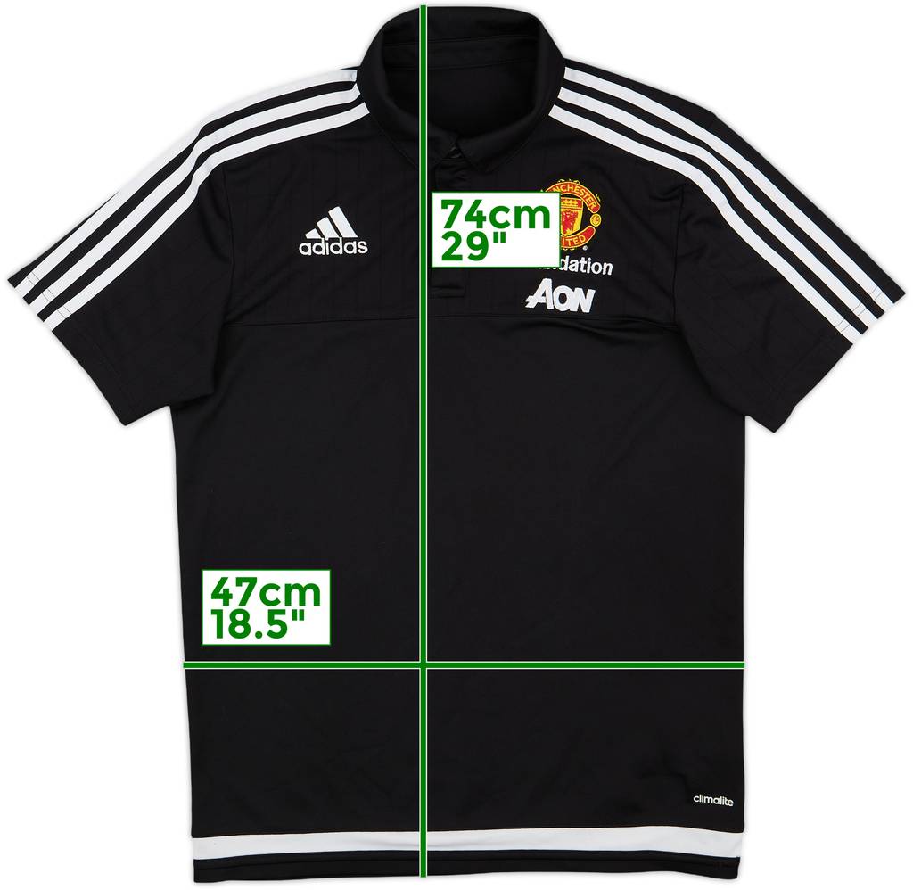 2016-17 Manchester United Foundation adidas Polo Shirt - 8/10 - (S)