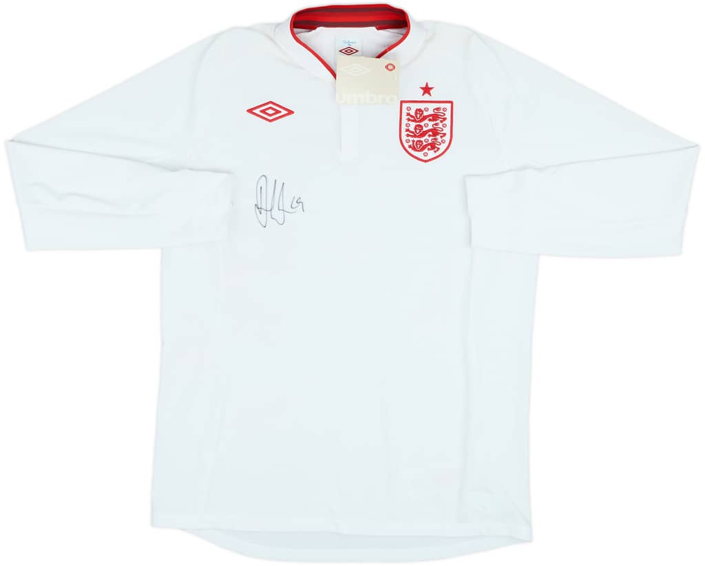 2012-13 England Signed Home L/S Shirt (L)