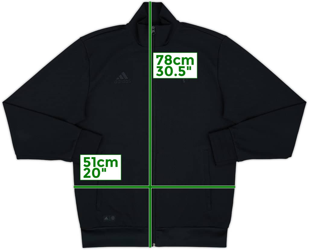 2018-19 Manchester United adidas Track Jacket - 9/10 - (M)
