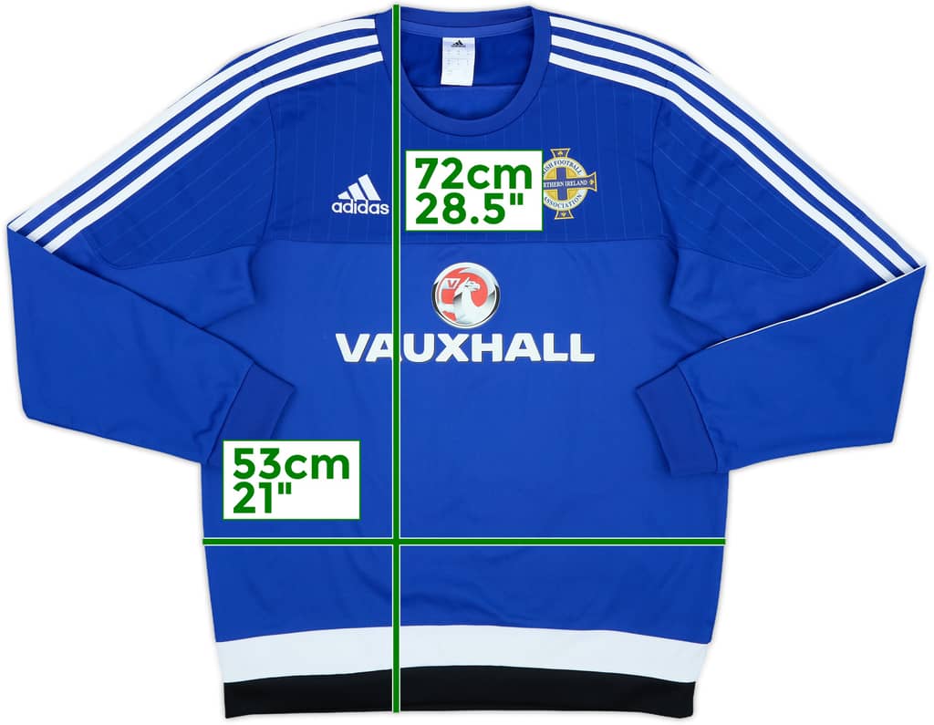 2016-17 Northern Ireland adidas Sweat Top - 10/10 - (M)