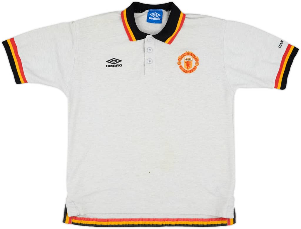 1994-96 Manchester United Umbro Polo Shirt - 6/10 - (L)