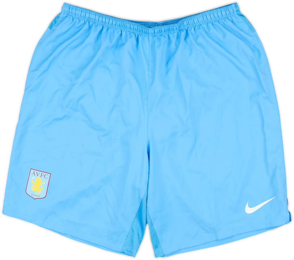 2011-12 Aston Villa Player Issue Alternate Home Shorts - 9/10 - (XL)