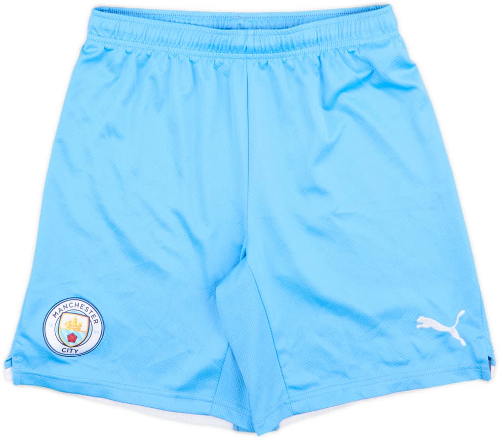 2021-22 Manchester City Home Shorts - 9/10 - (S)