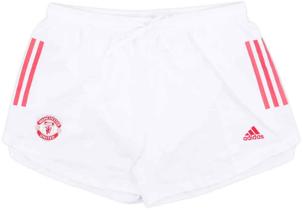 2020-21 Manchester United adidas Home Shorts - 10/10 - (Women's XL)