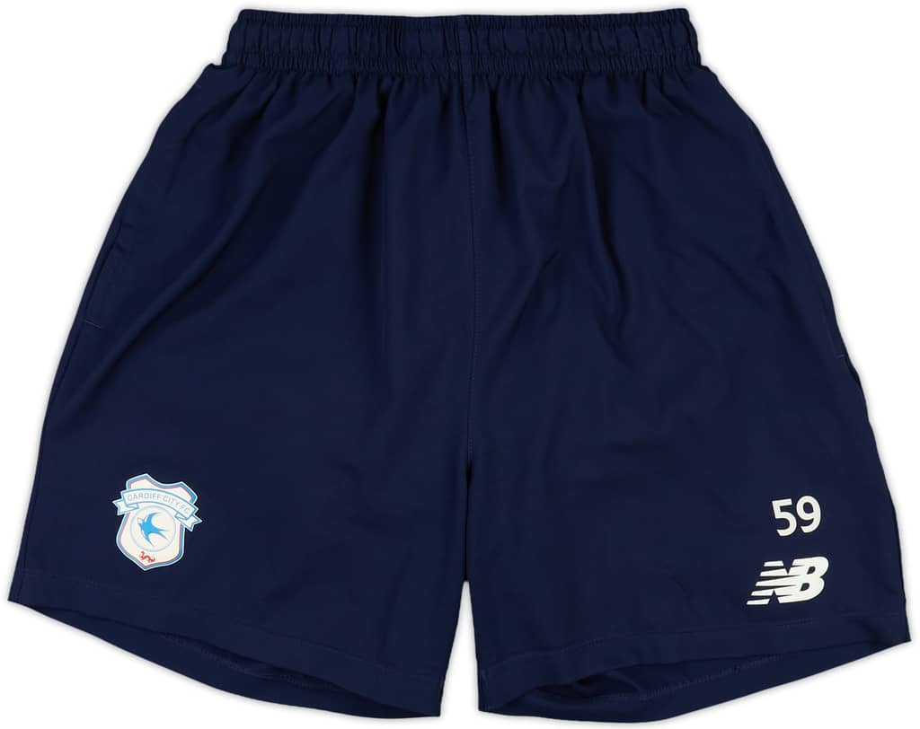 2022-23 Cardiff City Player Issue New Balance Training Shorts #59 - 9/10 - (M)