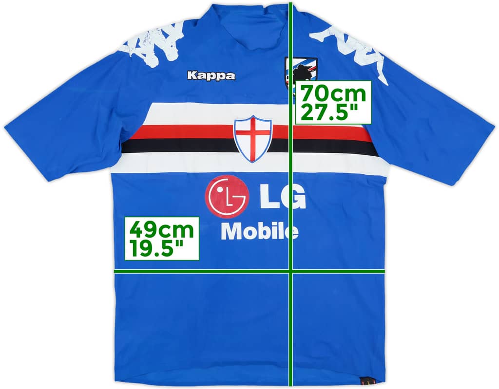 2007-08 Sampdoria Player Issue Home Shirt - 6/10 - (L)