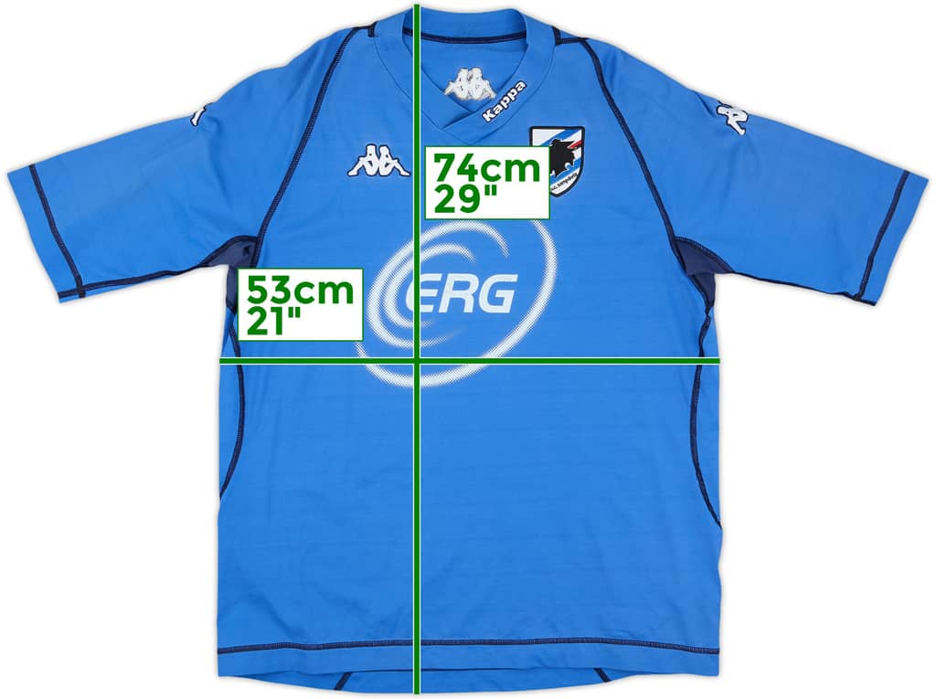 2004-05 Sampdoria Kappa Training Shirt - 5/10 - (XL)