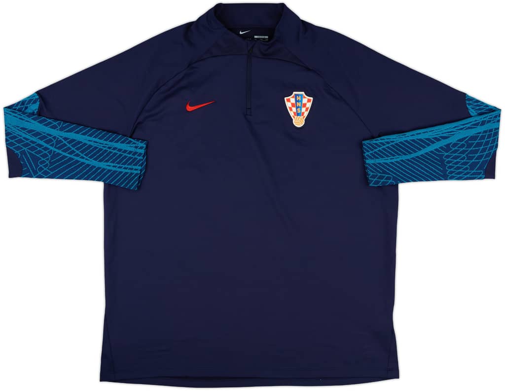 2022-23 Croatia Nike 1/4 Zip Drill Top - 10/10 - (XXL)