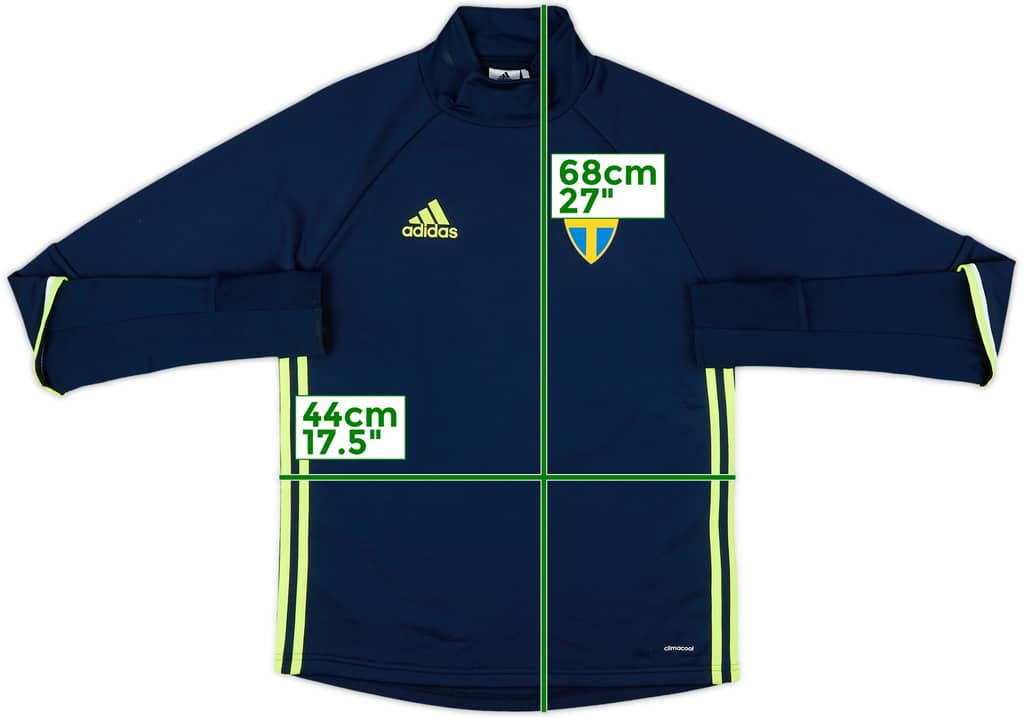 2016-18 Sweden adidas Drill Top - 8/10 - (S)