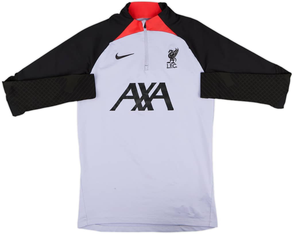 2022-23 Liverpool Nike 1/4 Zip Dill Top - 7/10 - (S)