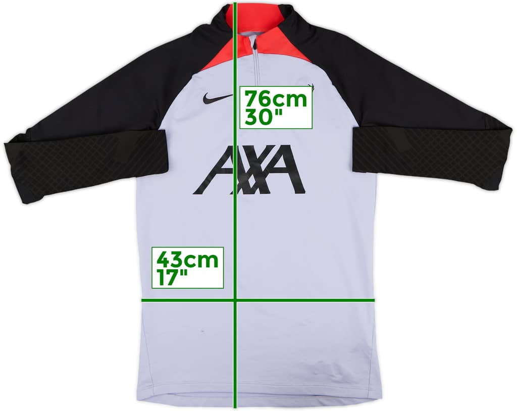 2022-23 Liverpool Nike 1/4 Zip Dill Top - 7/10 - (S)