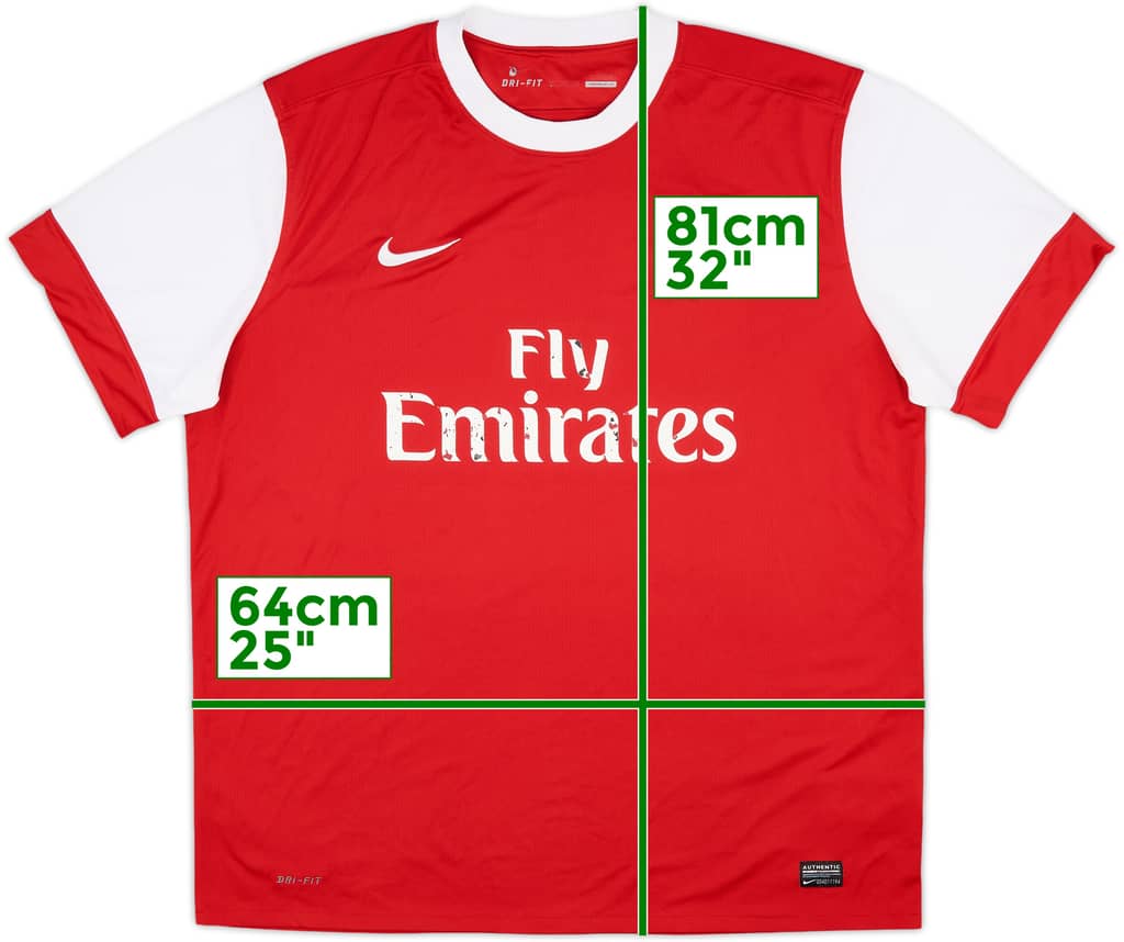 2010-11 Arsenal Home Shirt - 5/10 - (XXL)