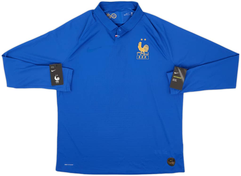 Camiseta de local auténtica de manga larga del Centenario de Francia 2019 (XL)