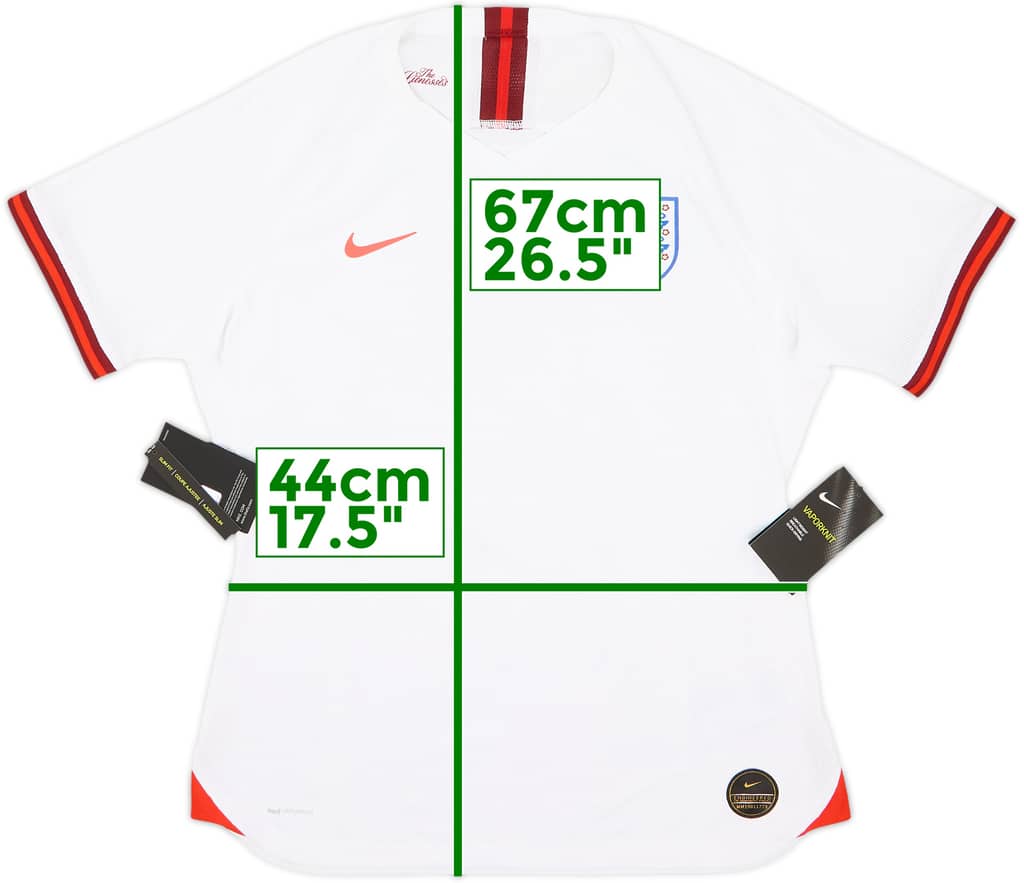 2019 England Lionesses Authentic Home Shirt (Women's L)