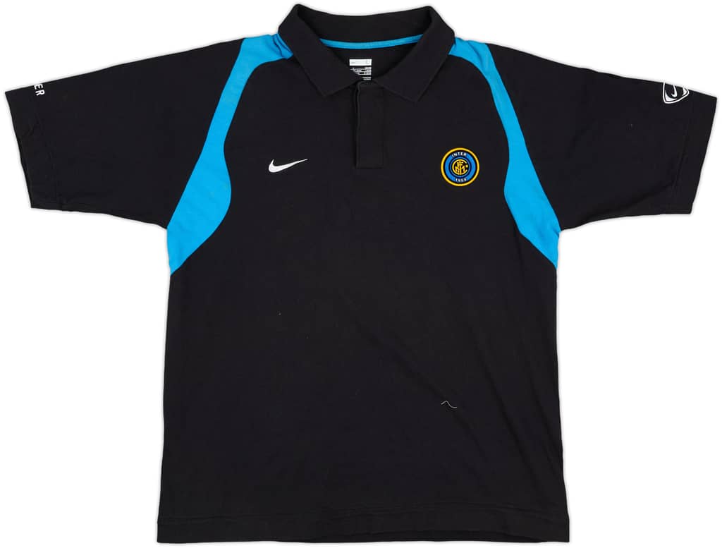 2007-08 Inter Milan Nike Polo Shirt - 7/10 - (L)