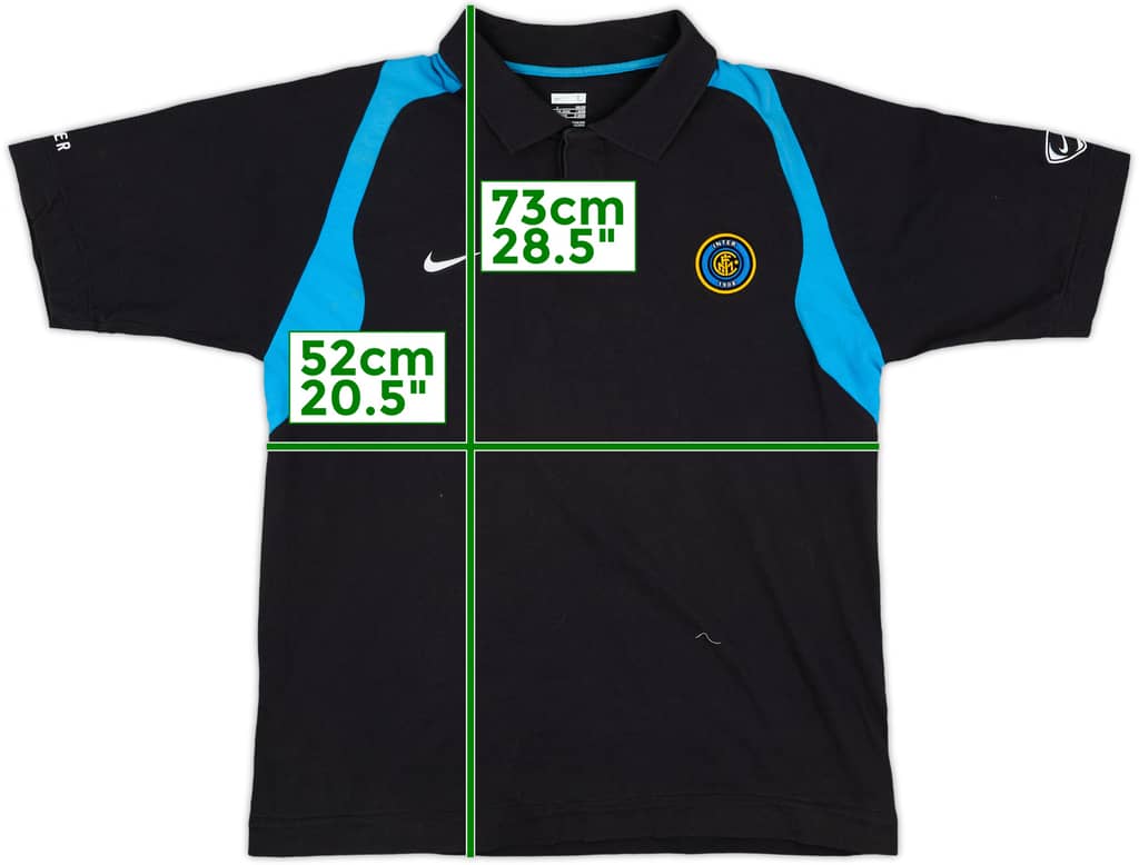 2007-08 Inter Milan Nike Polo Shirt - 7/10 - (L)