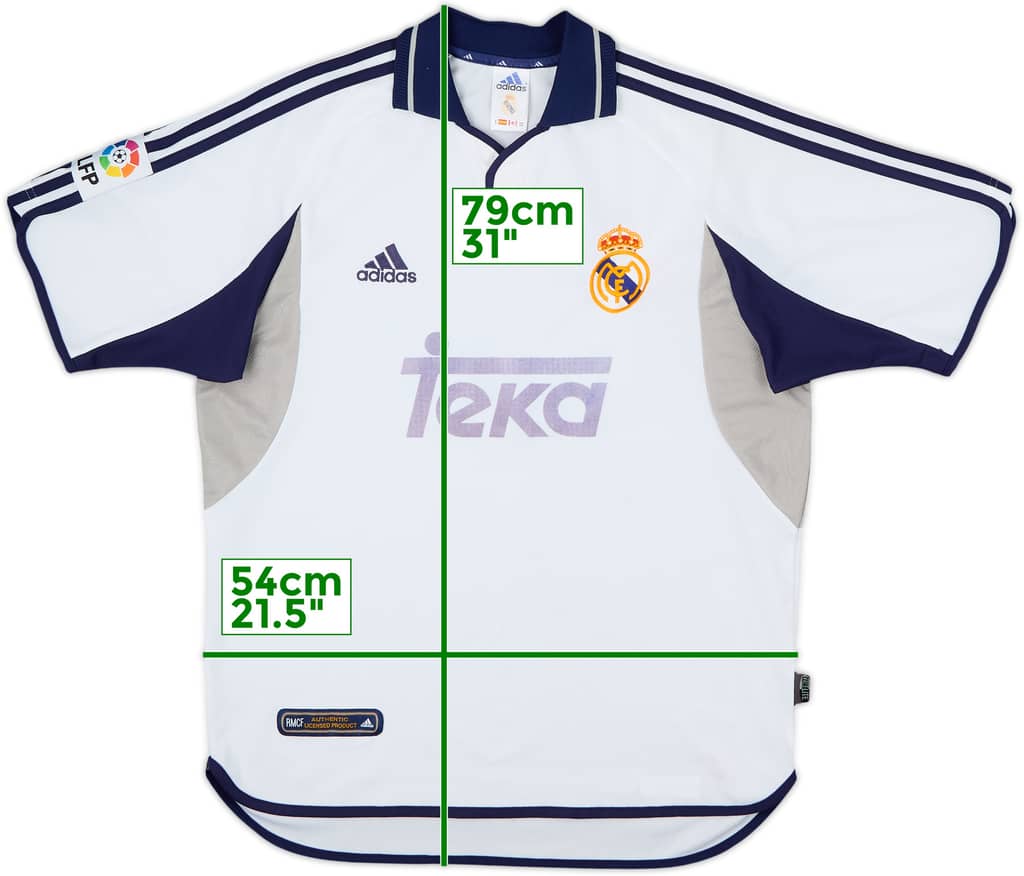 2000-01 Real Madrid Camiseta de local - 5/10 - (M)