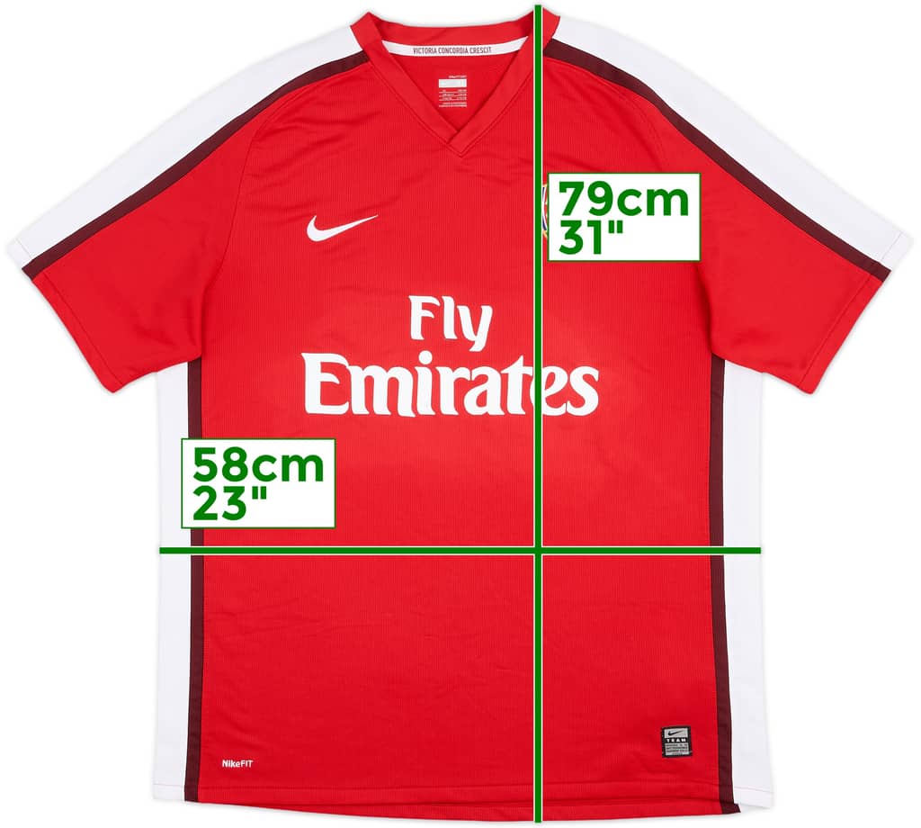 2008-10 Arsenal Home Shirt - 7/10 - (XL)