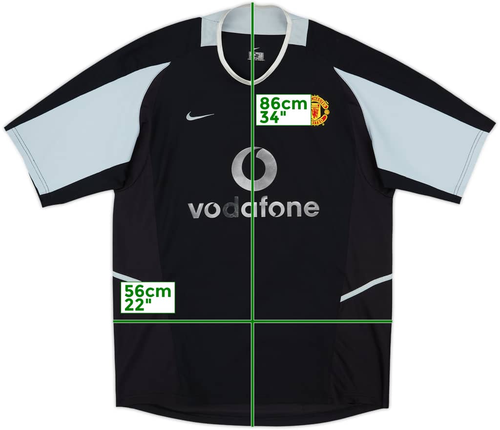 2002-04 Manchester United GK S/S Shirt - 5/10 - (L)