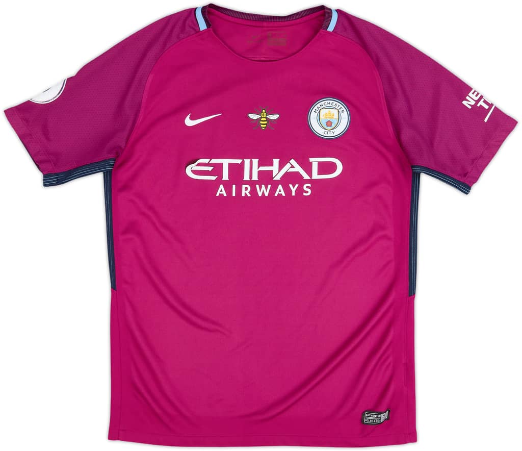Camiseta de visitante del Manchester City 2017-18 - 5/10 - (Mujeres XL)